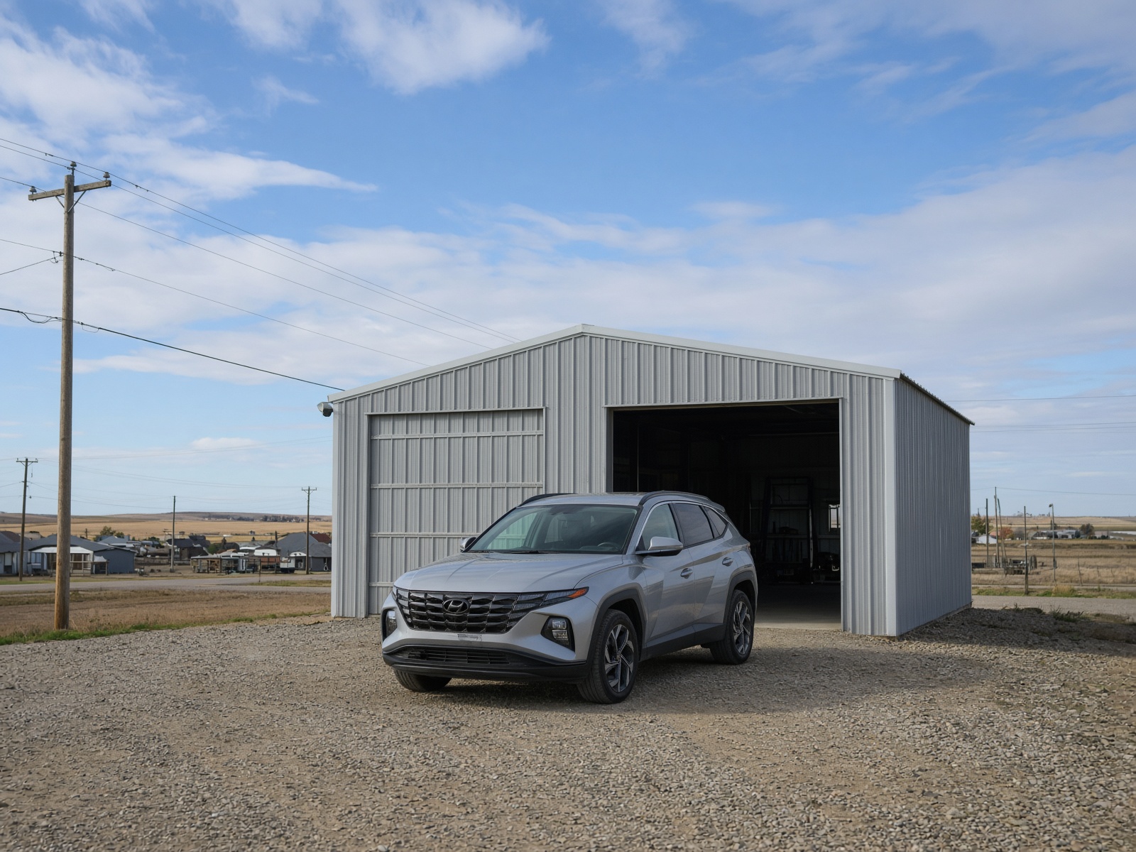 The shuttle garage in Gravelbourg